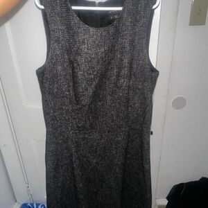 Theory Charcoal Sleeveless Midi Dress